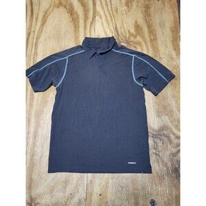 Patagonia Worn Wear Men S Stretch Polo Shirt Style Gray Cotton @k5